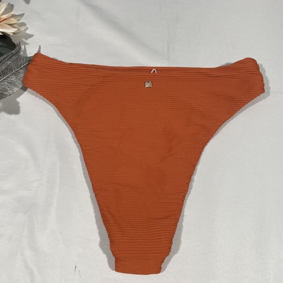 NEW Seafolly [ 6 US ]‎ Essentials High Waist Bikini Bottoms in Orange - Picture 6 of 11